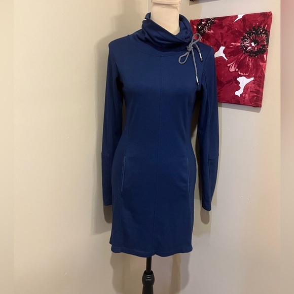 Lole Call Me Mini Dress - Long-Sleeve, Funnel Neck, Jersey Fabric, size XS - Picture 2 of 6